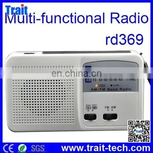 RD-369 Fashion Design Portable Mini Weather Solar Radio With LED Flashlight thumbnail-1