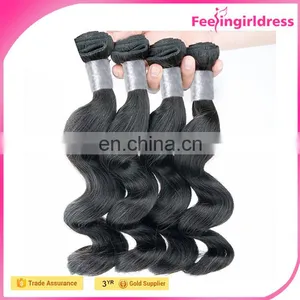 Boutique Elegant Charming Black Long Curly 26 Inch Human Hair Extension Hot thumbnail-1