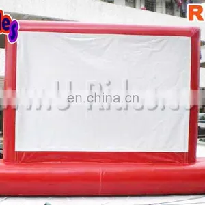 Red Color Indoor Use Air Tight Inflatable Screen for TV Game thumbnail-2