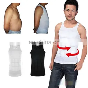 Mens Compression Slimming Weight Loss Compression Vest Tank Top Shirt for Men thumbnail-3