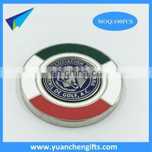 Bulk Golf Club Custom Big Magnetic Hard Enamel Ball Markers thumbnail-3
