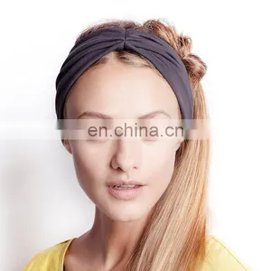 Custom Solid Color Moisture Wicking Headband Fabric Summer Headband thumbnail-3