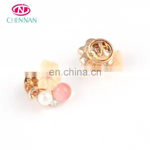 Flower Rhinestone Pins Crystal Decorative Buttons Costume Sewing Accessories Buttons thumbnail-2