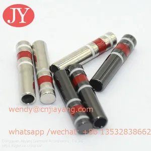 Dongguan Jiayang Aglet Enamel Red /white/black Color Brass Aglets for Hoodie thumbnail-1