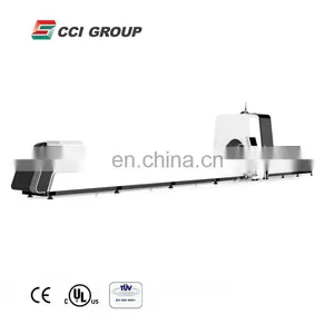 FLC4020GA Hot Sale Whole Cover Exchange Platform 4000w Metal and Non Metal Fiber Laser Cutting Machine thumbnail-4