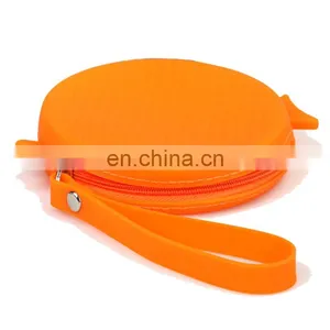 Cartoon Shape Round Mini Money Bag Assort Coin Bank Fish Shape Girls Clutch Silicone Wallet Wristlet Purse thumbnail-4