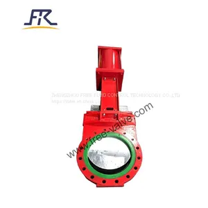 DN50 Wear Resistant Polyurethane Lined Industrial Knife Gate Valve thumbnail-1