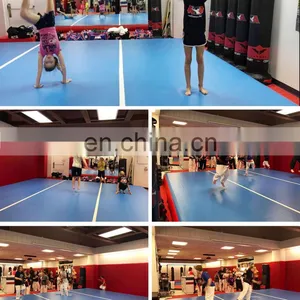 Wide Airtrack 4x4 Gymnastics Tumbling Mats Inflatable Square Air Track Gym Mat 4 m thumbnail-3