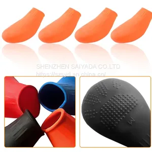 4 Pcs Waterproof Dog Shoes Pets Boots Socks For Small Dogs Cats Non Slip Rubber Rain Dog Shoes Socks for Outdoor Candy Colors thumbnail-1