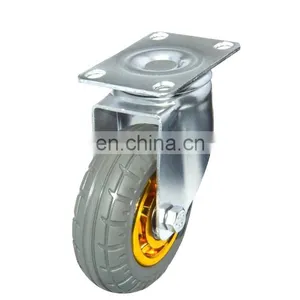 Steel Rubber PU TPR Medical Heavy Duty Cast Iron1 Inch Swivel Castor Wheel thumbnail-2