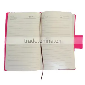 Pink Flat Diaries Logo Design Office & School Supplies Silicone Rubber Exercise Book Whloesale thumbnail-1
