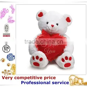 OEM Stuffed Toy,Custom Plush Toys, Teddy Bear With Love Heart thumbnail-5