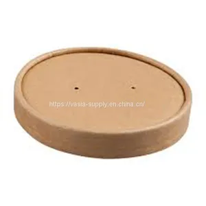 Souper Food Container Lid 26oz/32oz Kraft -Kraft Cardboard Lid thumbnail-1