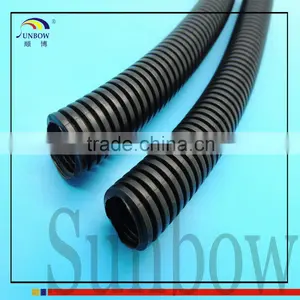 SUNBOW Nylon Material Slit Wall Corrugated Loom Tubing Black thumbnail-3