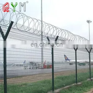Airport Fence Razor Wire Fence Anti Climb Prison Fence Panels thumbnail-2