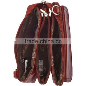 Wholesale Cow Leather Women Shoulder Bag Clutch Purse Handbag With Shoulder Strap thumbnail-4