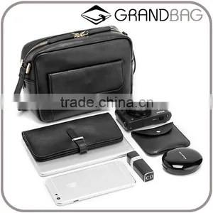 Wholesaler Guangzhou Popular Good Quality Genuine Smooth Nappa Leather Lady Small Handbag Single Shoulder Bag for Women thumbnail-1