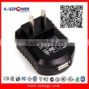 2015 F-series 6W K-061000 Switching Power 6v 1a ac dc Ygy Power Adaptor With US Pins UL Approval thumbnail-1
