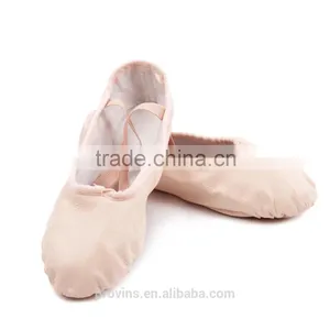 Wholesale Full Leather Split-sole Ballet Slippers, Soft Ballet Dance Shoes (5130) thumbnail-4