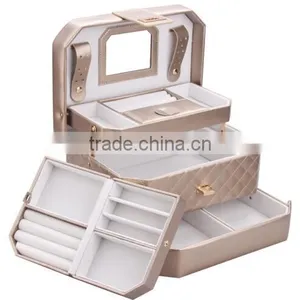 Custom Make Leather Jewelry Box Travel Case and Lock thumbnail-5