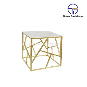 High End Round Coffee Table Double Modern Luxury Stainless Steel Brass Rotating Black and Gold Marble Coffee Table thumbnail-1