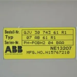 ABB 07AB61 GJV3074361R1 Binary Output Module thumbnail-1