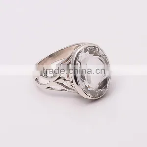 WHITE TOPPAZ RING ,925 Sterling Silver Jewelry Wholesale,WHOLESALE SILVER JEWELRY,SILVER EXPORTER,SILVER JEWELRY FROM INDIA thumbnail-2