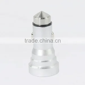 Dual Ports Car Charger Metal Stainless Steel With Broken Window Hammer Design thumbnail-1