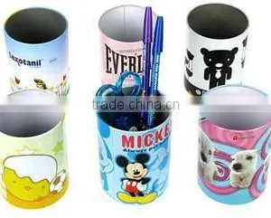 Round Tin Pen Holder thumbnail-1