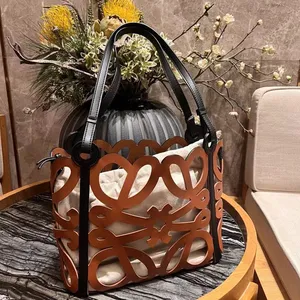 Unique Design Women's Handbag Hollow Out Shoulder Bucket Crossbody Bag Fashionable Tote Bag Elegant Luxury Female Bolso thumbnail-3
