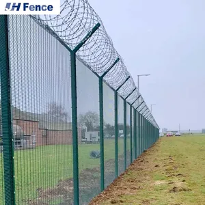 Customized South Africa Powder Coated Clear View 358 Anti Climb Railway Perimeter Welded Metal Wire Mesh Fencing thumbnail-5