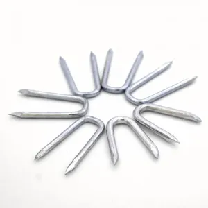 China Manufactured U Shaped Nails 50mmx5mm Dia With Standard Compliant Coating thumbnail-2