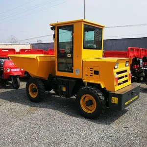 3-ton Front-tipping Dumper, Diesel Hydraulic 4-wheel Engineering Self-unloading Truck, Site Earthwork Transport Mini Dumper thumbnail-2