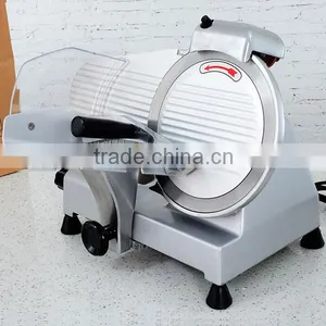 Manufacture Hotel Commercial Electric Semi Automatic Industrial Frozen Meat Slicer 10inch Blade Dia. 250mm thumbnail-1