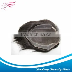 Good Quality and Unprocessed Cheap Remy Hair Toupee thumbnail-1