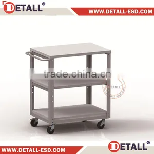 Height Adjustable Antistatic Cart With Two Shelves thumbnail-3