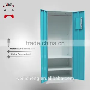 WLS High Quality Home Design 2 Door Clothing Steel Locker/wardrobe thumbnail-2