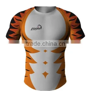 Sublimation Tight Rugby Shirt, New Zealand Rugby Shirt, Malaysia Rugby Jersey thumbnail-2