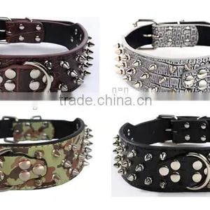 Pet Supplies Wholesale 10 Color Dog Metal Nail Pet Collars thumbnail-2