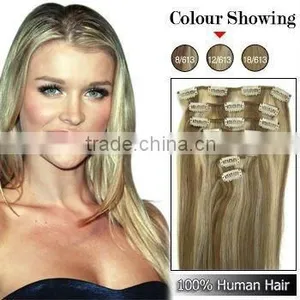 High Quality Clip In Hair Extensions With Cheap Price thumbnail-1
