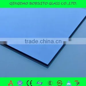 Blue Colored Coated Glass 4-12mm Float Reflective Glass Price thumbnail-1