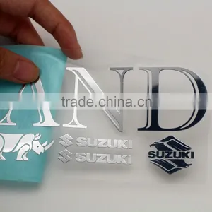 Customize Glossy Silver Adhesive Bike Sticker Decal thumbnail-1