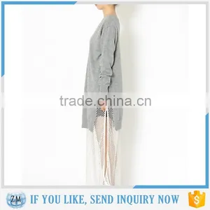 Round Collar Woolen Sweater New Designs for Ladies With Factory Price thumbnail-2