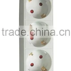 4way German Socket Surge Protector With Schuko Plug thumbnail-2