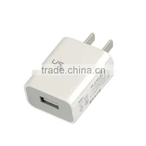 USAMS Single USB Output Charger Adapter for IPhone/iPad/iPod Fast Charging US Plug Charger Travel Series MT-5526 thumbnail-1