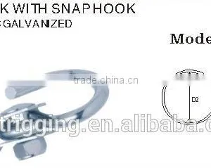 Hot Sell Carabiner Wholesale Square Collar Hook With Snap Hook In China Rigging Manufacturer thumbnail-2