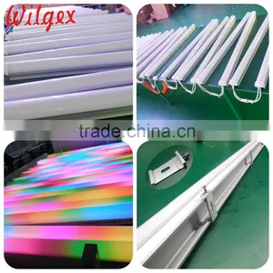 L1000mm Outdoor DMX RGB 3IN1 48pcs SMD5050 8pixel Circular Led Tube thumbnail-1