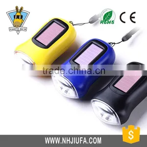 Aluminium Body Rechargeable Battery Solar Torch Led Solar Flashlight thumbnail-1