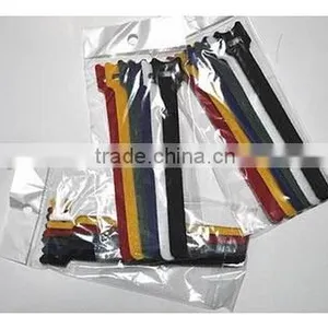 Logo Printed Colorful Adjustable Hook & Loop Wire Cable Tie thumbnail-6