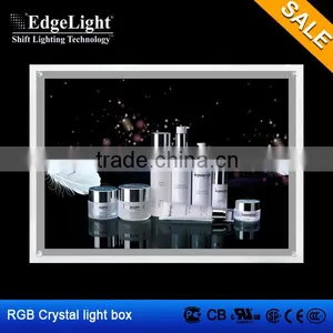 Edgelight RGB Crystal Led Light Box Latest Technology thumbnail-1